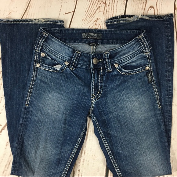 Silver Jeans Denim - Silver Medium Wash Boot Cut Denim Jeans W26 x L32